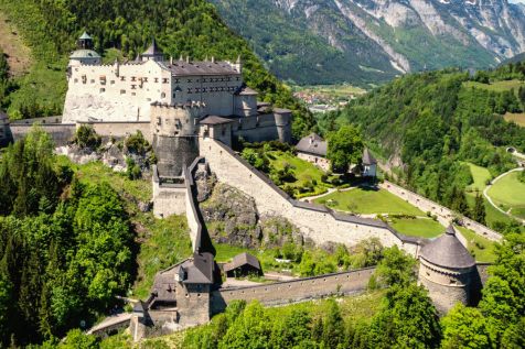 View of the Hohenwerfen Fortress.